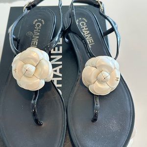 Beautiful Chanel Thong Sandals. This is very exclusive piece.